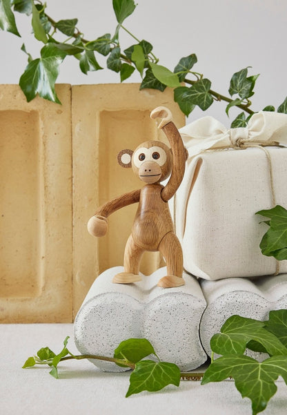 Jolly Apa Trädekoration 11 cm Ek