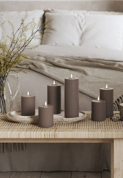 LED Blockljus Mocca 7,5x20 cm