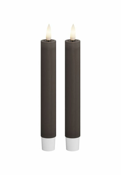 LED Kronljus 2,2x15 cm Mocca 2-pack