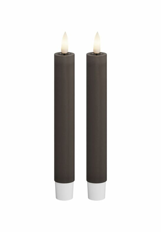 LED Kronljus 2,2x15 cm Mocca 2-pack