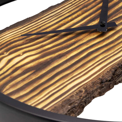 Forest Large Väggklocka Ø45 cm Trä/Svart