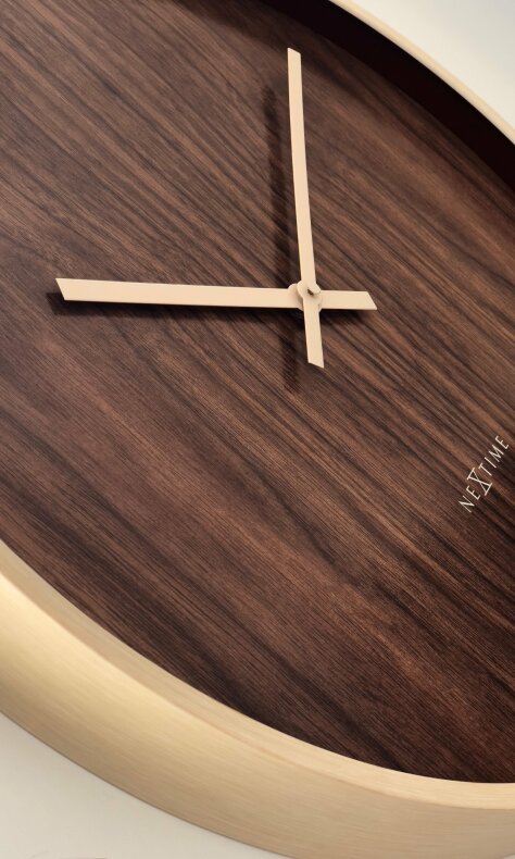 Oslo Large Väggklocka 50 cm Brun