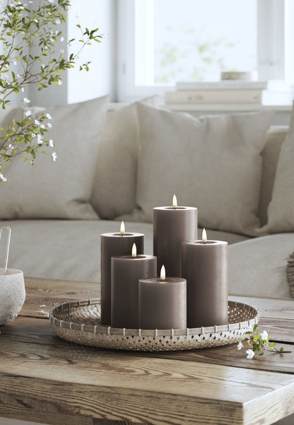 LED Blockljus Mocca 7,5x20 cm