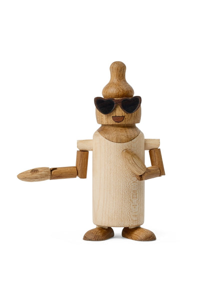 Billie Nappflaska Trädekoration 11,6 cm Lönn