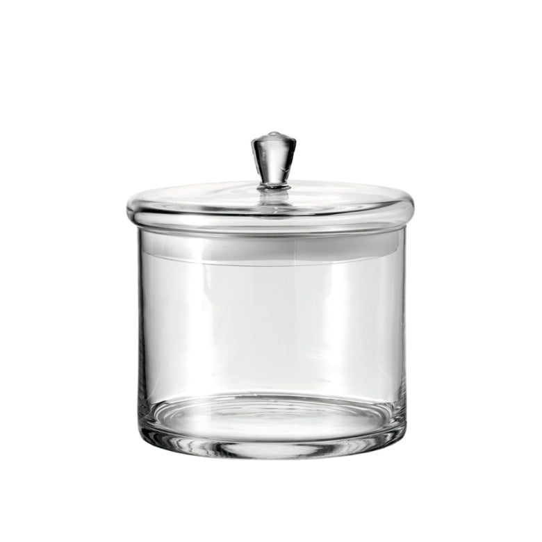 Top Glasburk med lock 20 cm