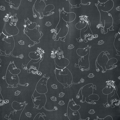 Mumin Duschdraperi 180x200cm Svart