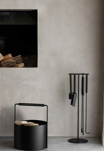 Ashi Kaminverktyg 75,5 cm Svart 5 Delar