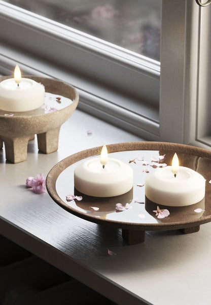 LED Flytande Värmeljus 6,1 cm Vit 2-pack