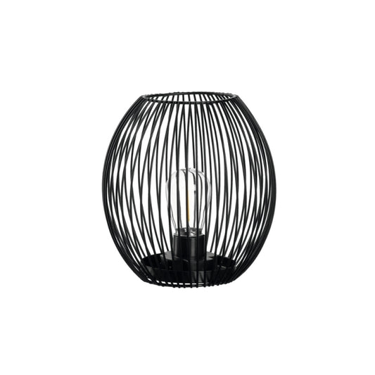 Casolare Lanterna 18 cm Svart med LED
