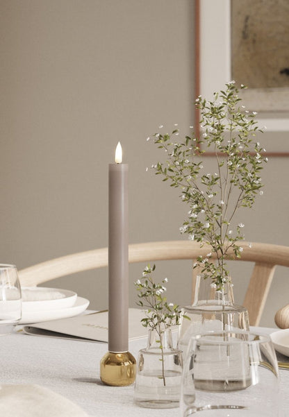 LED Kronljus 2,2x24 cm Mocca 2-pack