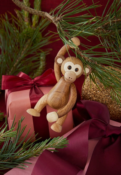 Jolly Apa Trädekoration 11 cm Ek