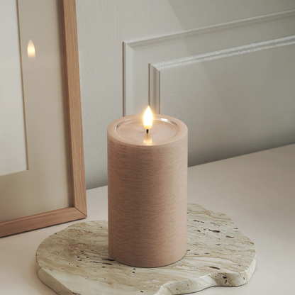 Unique LED Blockljus Rosa 7,5x12,5 cm