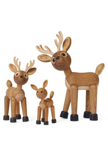 Star Rådjur Trädekoration 26 cm Ek