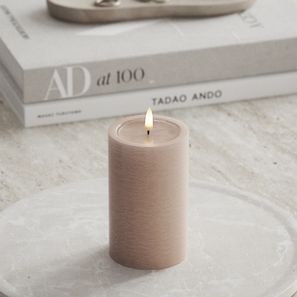 Unique LED Blockljus Rosa 7,5x12,5 cm