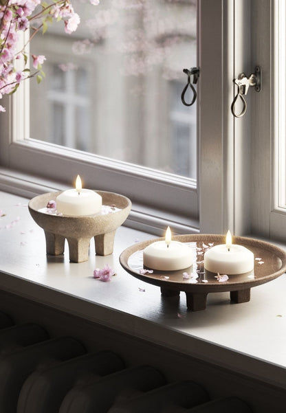 LED Flytande Värmeljus 6,1 cm Vit 2-pack