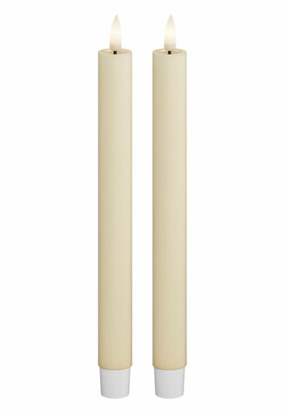 LED Kronljus 2,2x24 cm Cream 2-pack