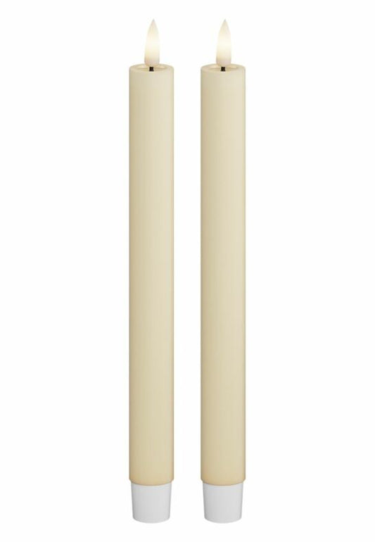 LED Kronljus 2,2x24 cm Cream 2-pack