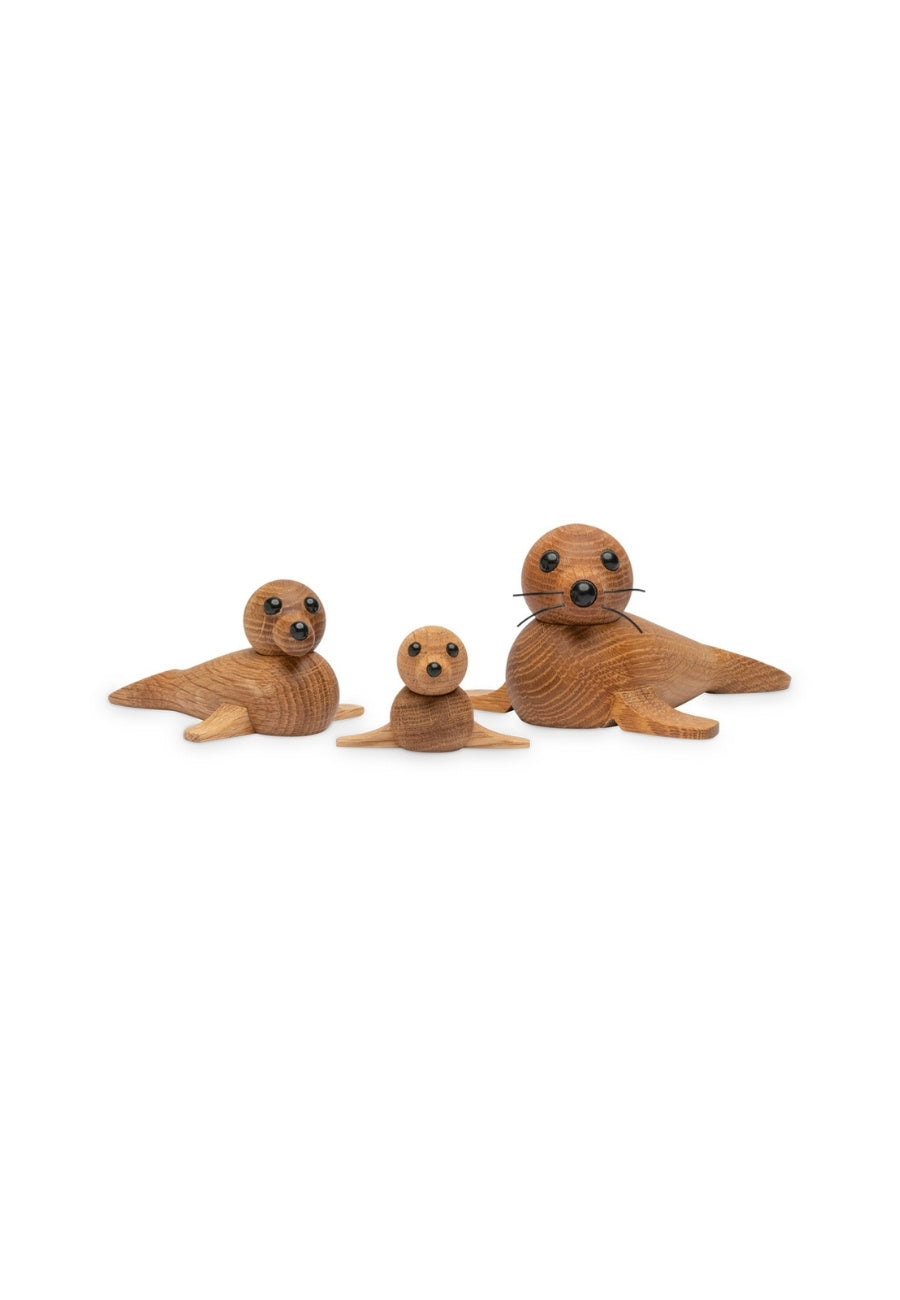 Mini Säl Trädekoration 9 cm Ek