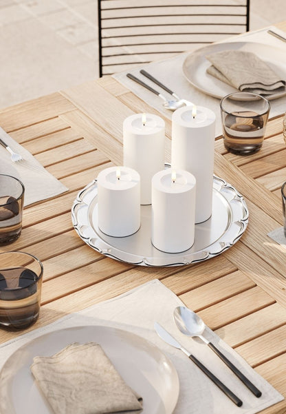 LED Blockljus Utomhus Vit 7,5x15 cm