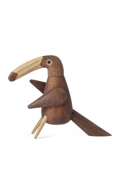 The Pepper Bird Small Trädekoration 9 cm Mahogny