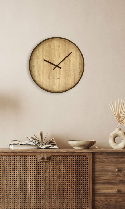 Oslo Large Väggklocka 50 cm Brun