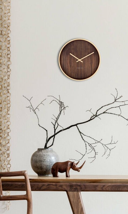 Oslo Väggklocka 30 cm Brun