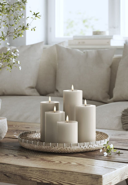 LED Blockljus Sand 5x12,5 cm