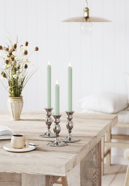 LED Kronljus 2,2x24 cm Sage Green 2-pack