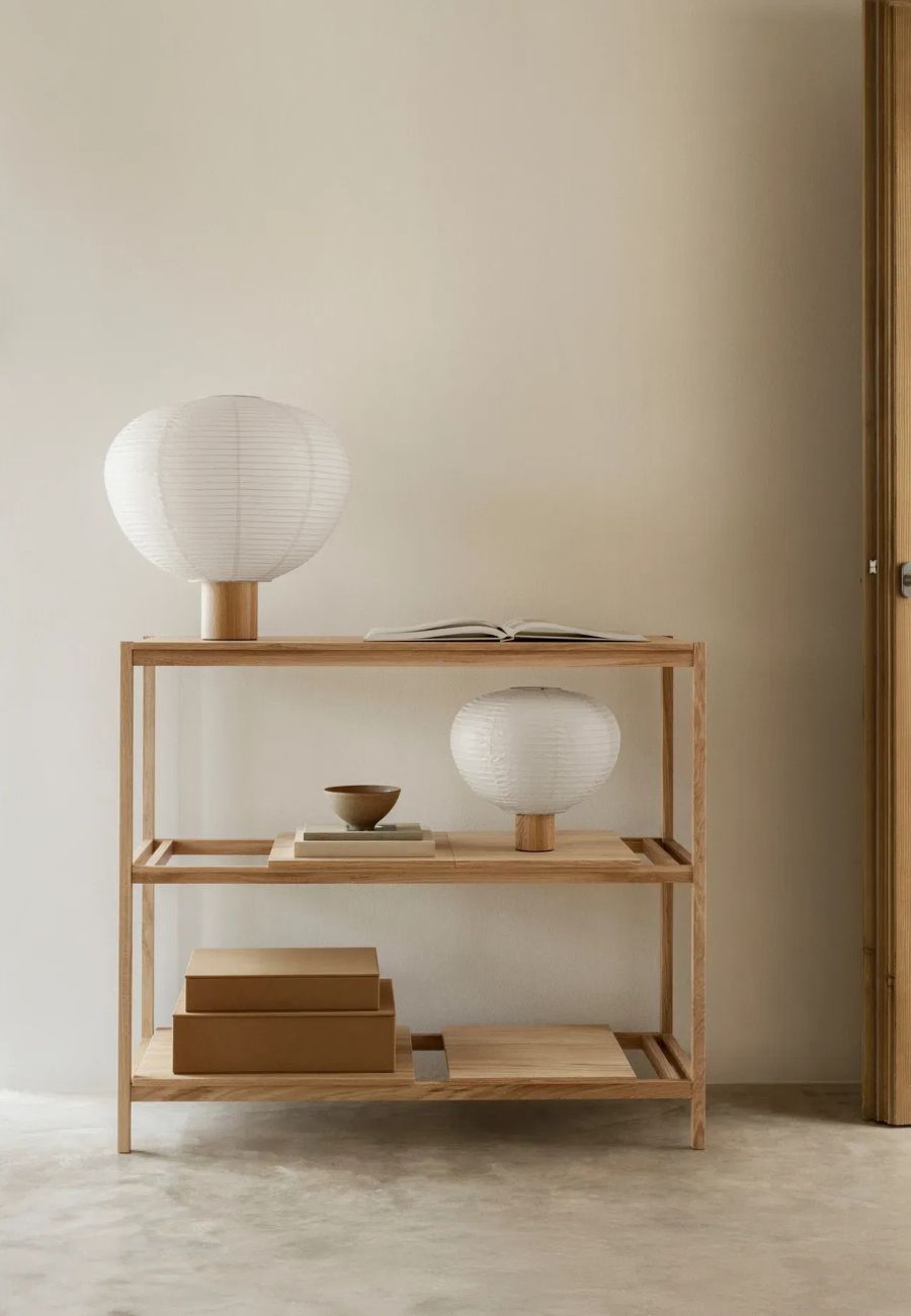 KAMI Table Lamp H 46 cm, Ø 460 cm Oak
