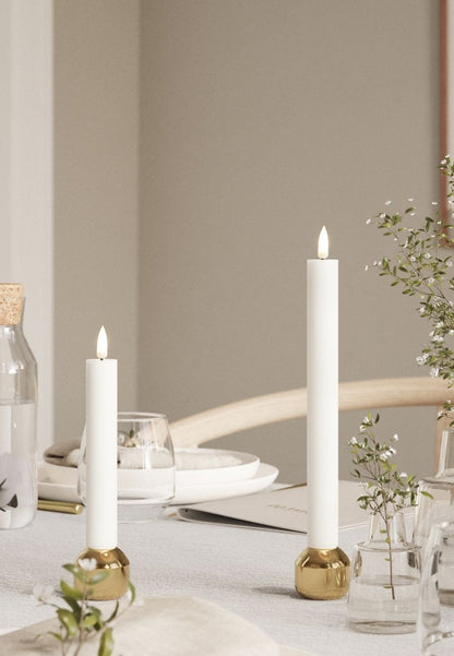 LED Kronljus 2,2x24 cm Vit 2-pack