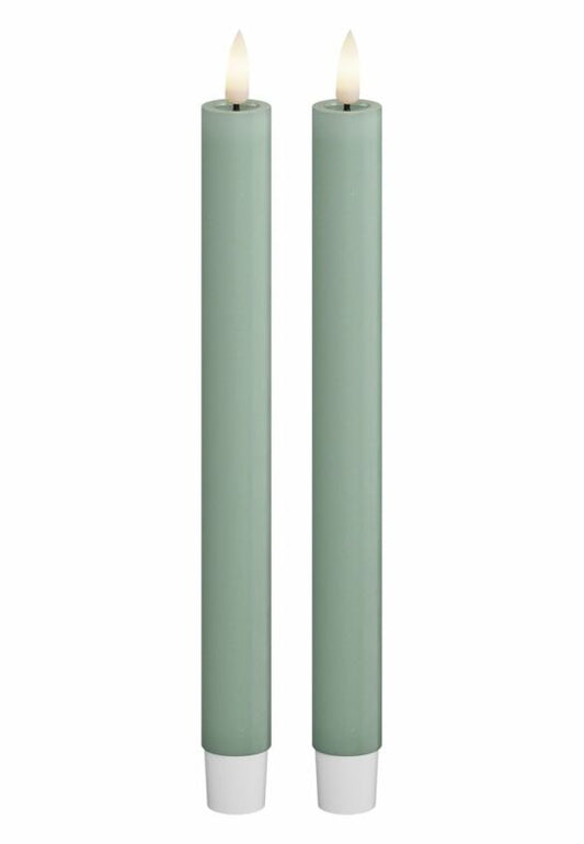 LED Kronljus 2,2x24 cm Sage Green 2-pack