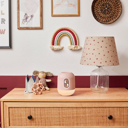 Glowie Kids Trådlös Högtalare och LED-Lampa Dusty Rose