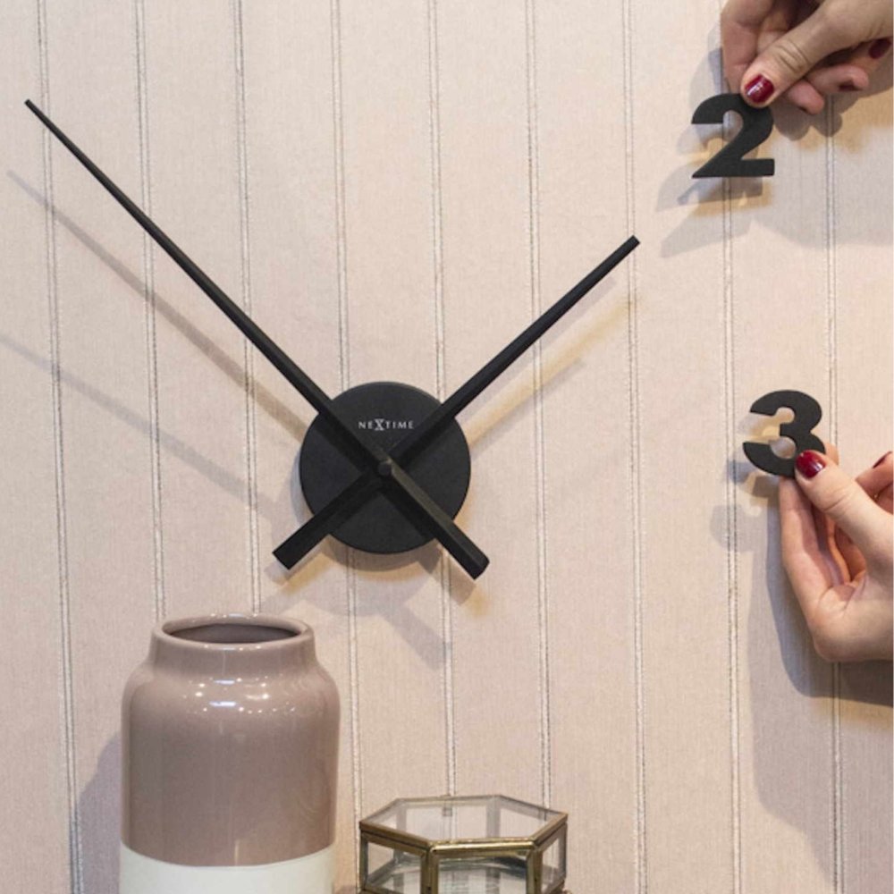 Hands Small Väggklocka Ø48 cm Svart