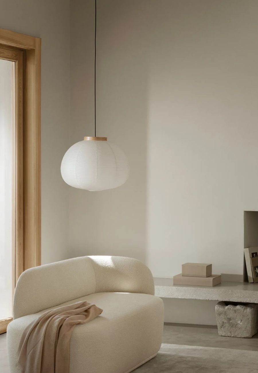 KAMI Pendant Lamp H 48 cm Ø60 cm Oak