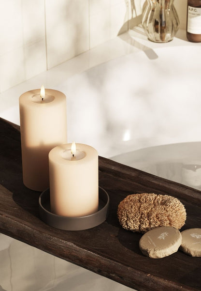 LED Blockljus Rosa 7,5x10 cm