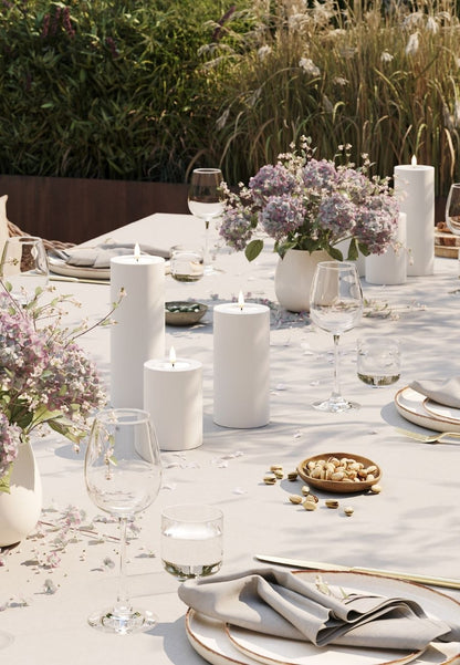 LED Blockljus Utomhus Vit 7,5x20 cm