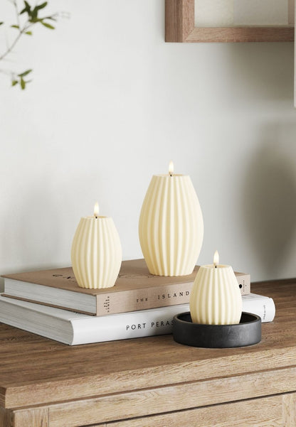 LED Ljus Stripe Cream 10x15 cm