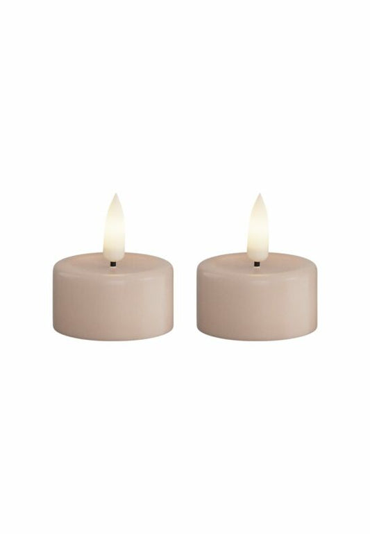 LED Värmeljus 4x4,5 cm Rosa 2-pack