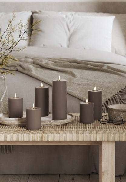 LED Blockljus Mocca 7,5x15 cm