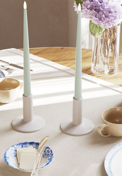 LED Kronljus Shiny 2,2x28 cm Sage Green 2-pack