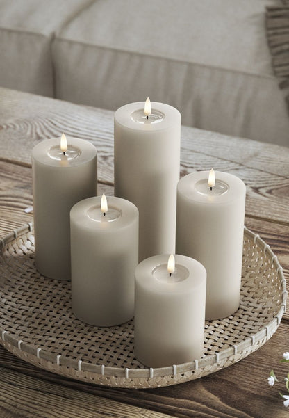 LED Blockljus Sand 5x10 cm