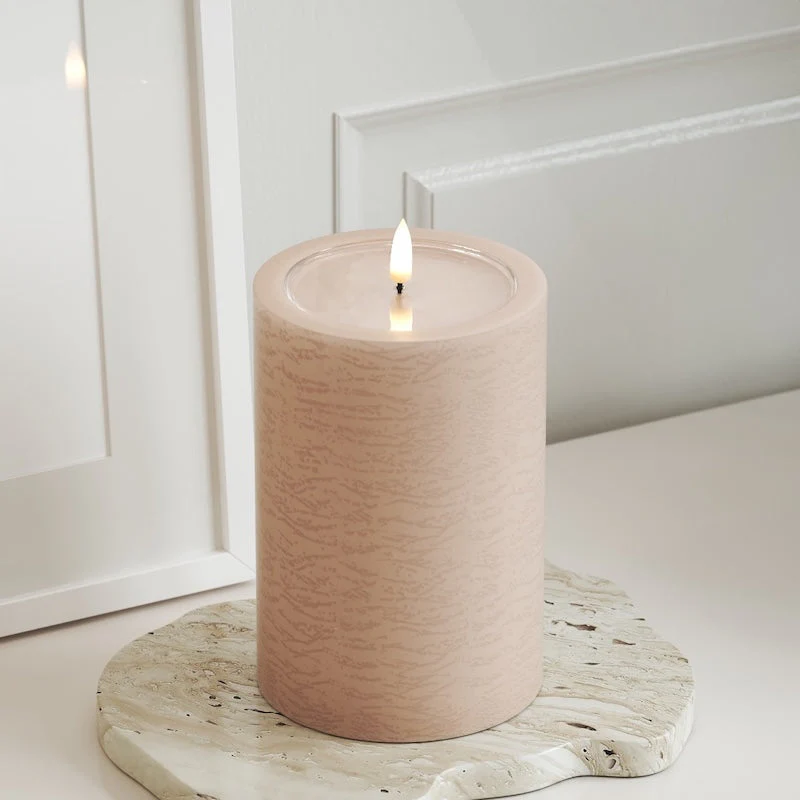 Unique LED Blockljus Rosa 10x15 cm