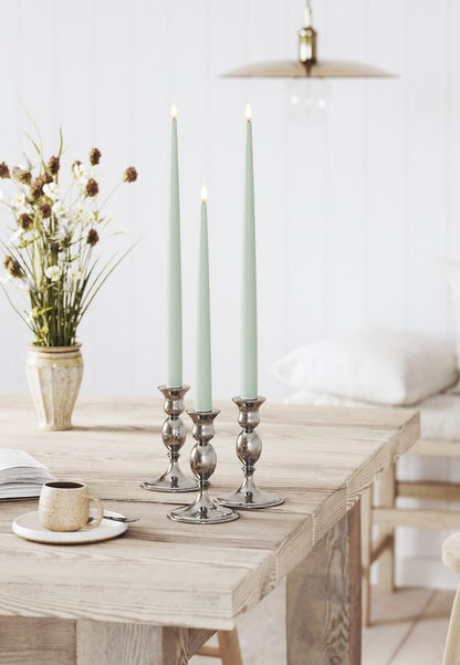 LED Kronljus Shiny 2,2x38 cm Sage Green 2-pack