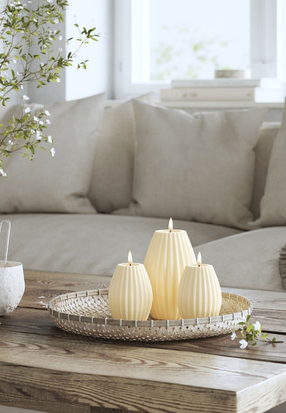 LED Ljus Stripe Cream 10x15 cm