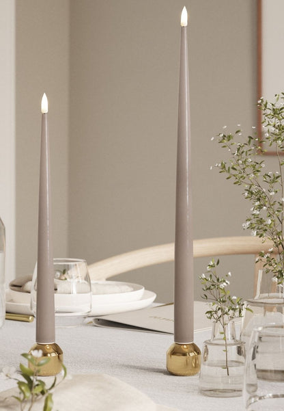 LED Kronljus Shiny 2,2x28 cm Mocca 2-pack