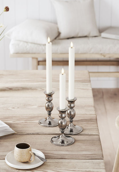 LED Kronljus 2,2x24 cm Vit 2-pack