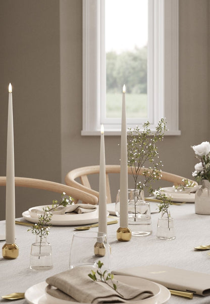 LED Kronljus Shiny 2,2x28 cm Sand 2-pack