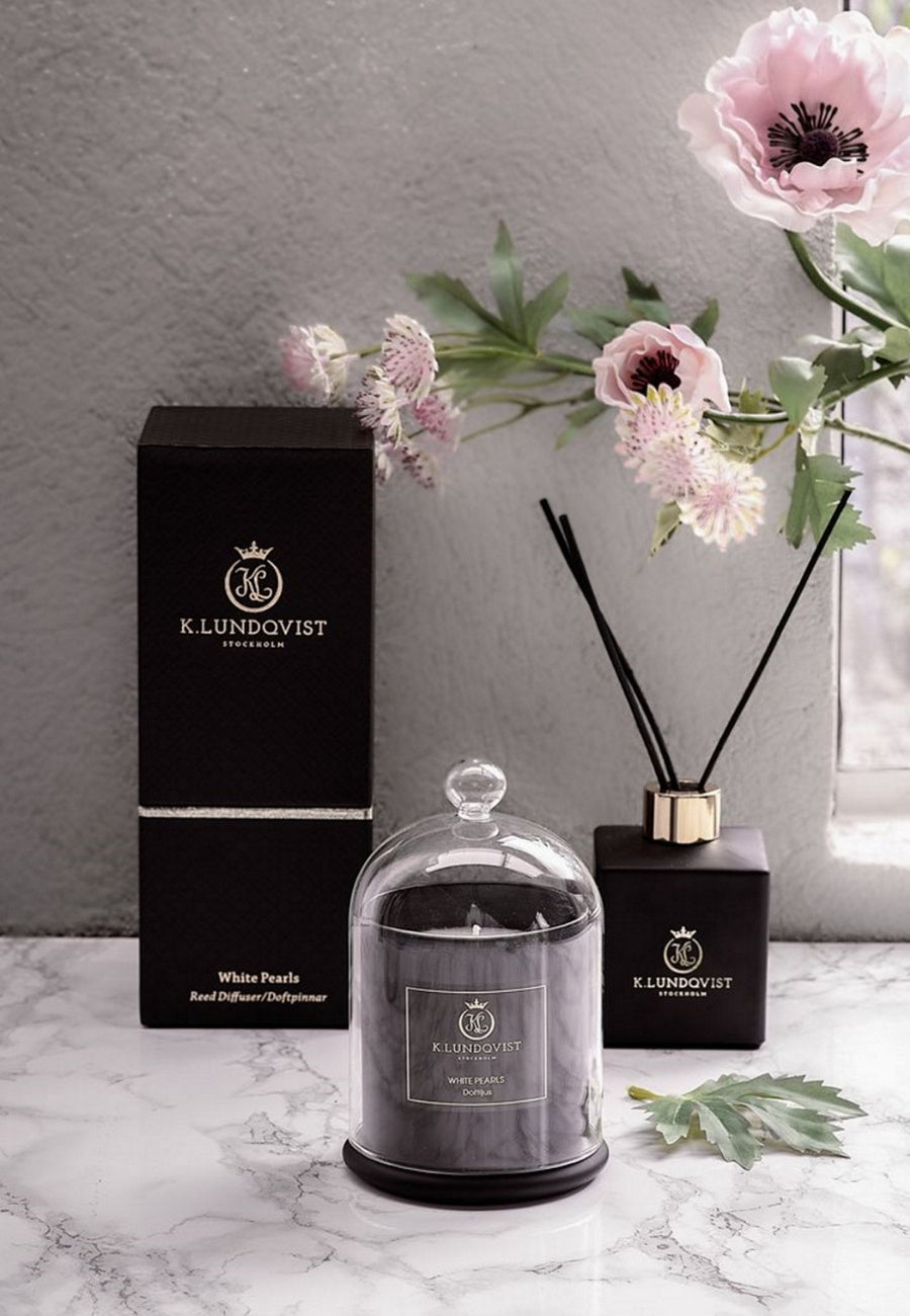 K. Lundqvist Doftljus med Glaskupa Casa Violeta