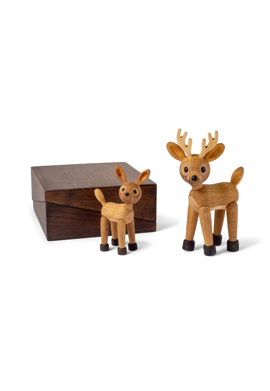 Spot Rådjur Baby Trädekoration 12,7 cm Ek/Lönn