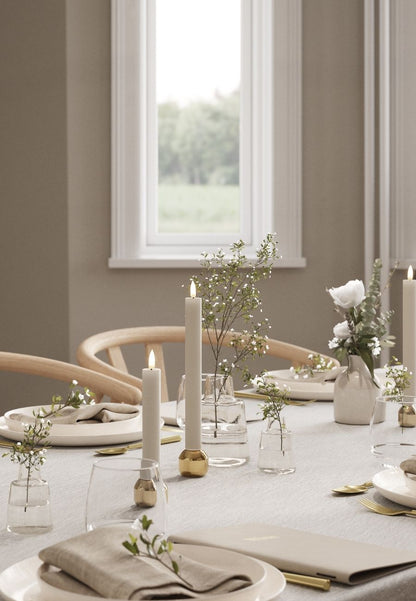 LED Kronljus 2,2x15 cm Sand 2-pack